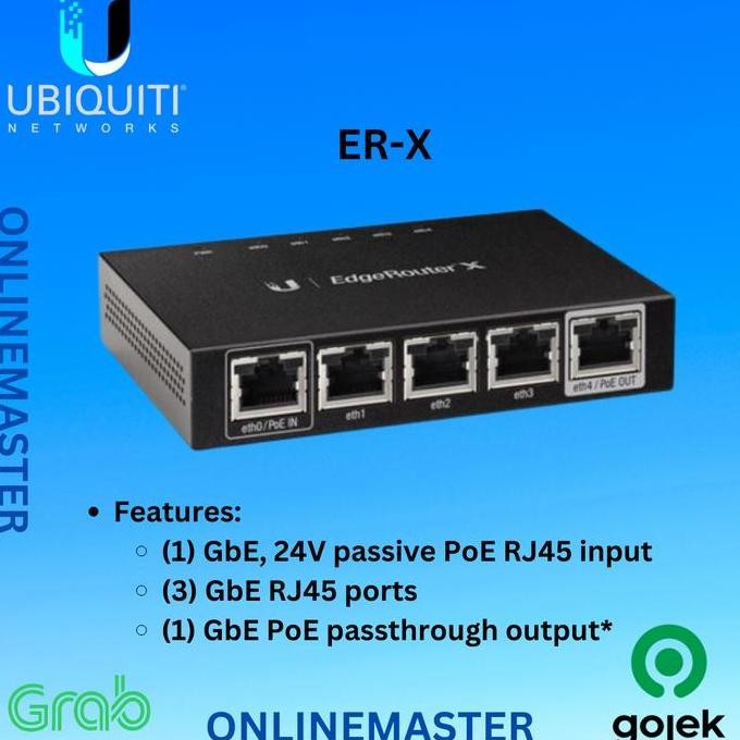 Jual Ubiquity Edge Router X 5 Port Er-X New Stok | Shopee Indonesia