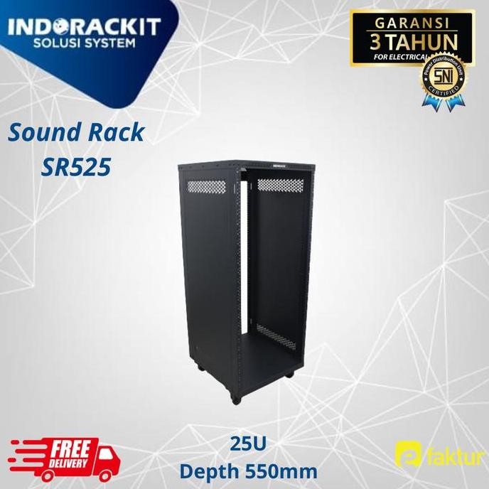Jual Rack Audio Sound System 25U Depth 550Mm Sr525 Rak Sound Rack ...