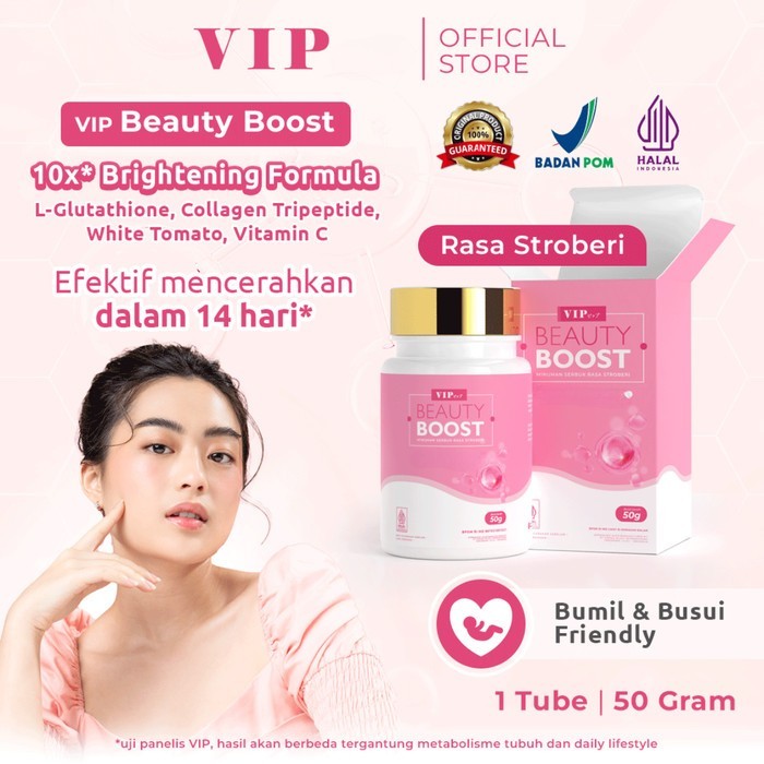 Jual VIP Beauty Boost 10x Brightening Formula Rasa Mix Berry Dan ...