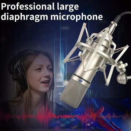 Jual Promo U87 Microphone Condenser Live Premium Ai Studio Set Large ...
