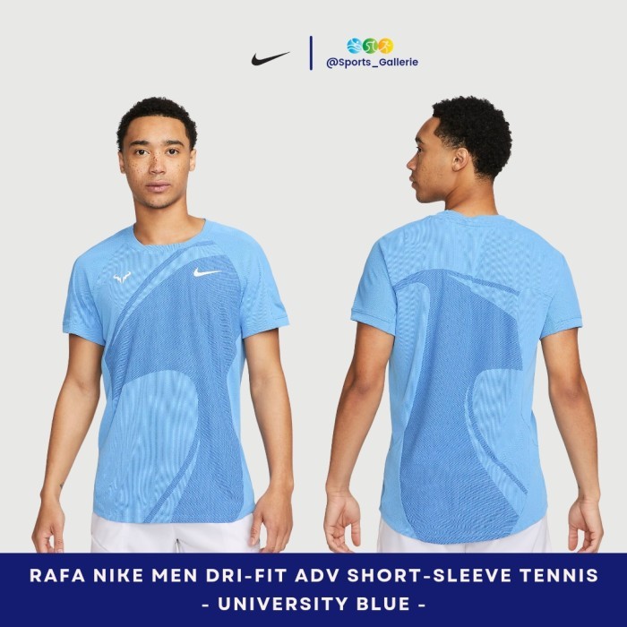 Jual Nike men RAFA Dri-FIT ADV Short-Sleeve Tennis University Blue ...