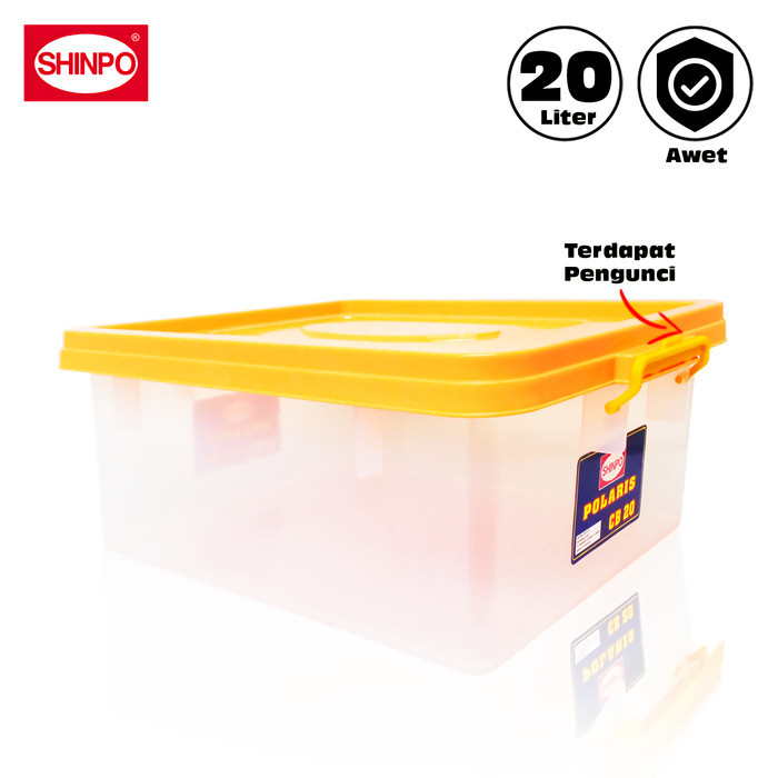 Jual SHINPO Box Penyimpanan Kontainer Plastik 20 L Kotak SPO-SIP-125 ...