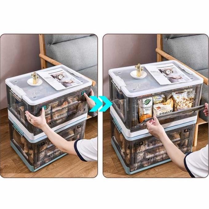 Jual Box Kotak Tempat Penyimpanan Lipat Barang Organizer Stackable ...
