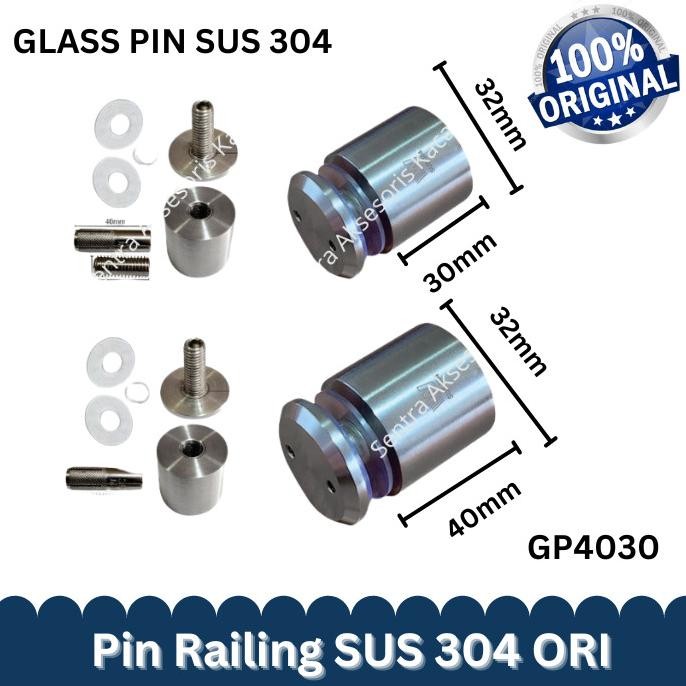 Jual ORIGINAL PIN RAILING TANGGA SUS 304 - GLASS HOLDER, PEN IKLAN ...