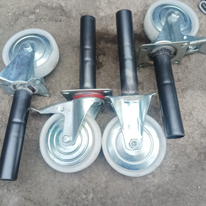 Jual roda scaffolding hemat lowduty 5 inch atau roda steger outdoor ...