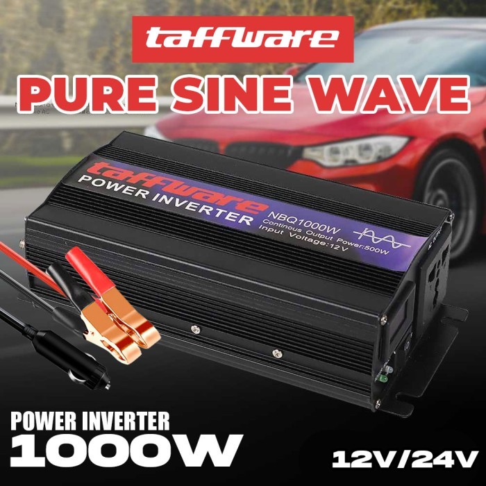 Jual Taffware 1000 Watt Power Inverter Mobil DC ke AC PSW Pure Sine ...