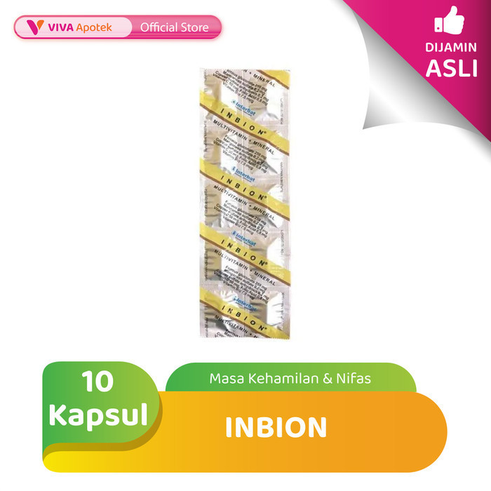 Jual Inbion Vitamin & Mineral untuk Masa Kehamilan & Nifas (10 Kapsul ...