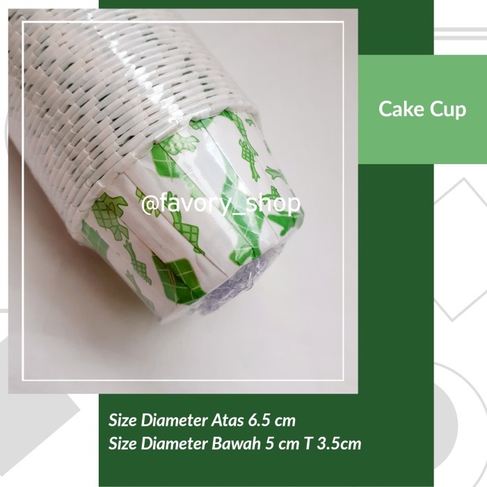Jual Limited Round Paper Cake Cup List / Kertas Cupcake Muffin Idul ...