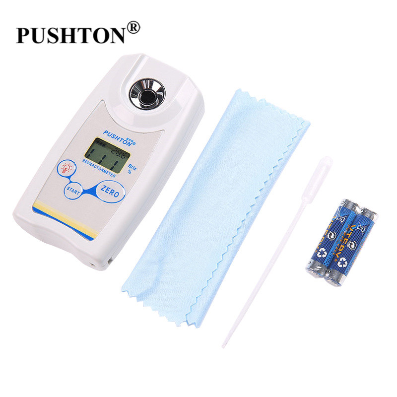 Digitale suikertester Digitale Refractometer Suiker Brix Meter 0~35% Saccharimeter Densimeter for Fruit Wijn Bier Alcohol Suiker Concentratie Tester Point of care testen(GD317