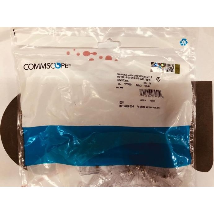 Jual AMP COMMSCOPE CONNECTOR RJ45 CAT5 RJ-45 CAT.5E ORIGINAL | Shopee ...