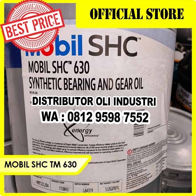 Jual Baru Mobil Shc 630 ( Oli Sintetik Gear Iso Vg 220 - Redy Stock ...