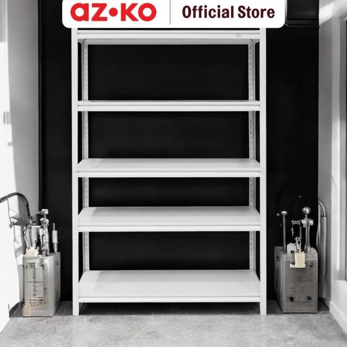 Jual CO AZKO Krisbow Rak Besi 5 Tingkat 120x45x183 Cm - Putih | Shopee ...