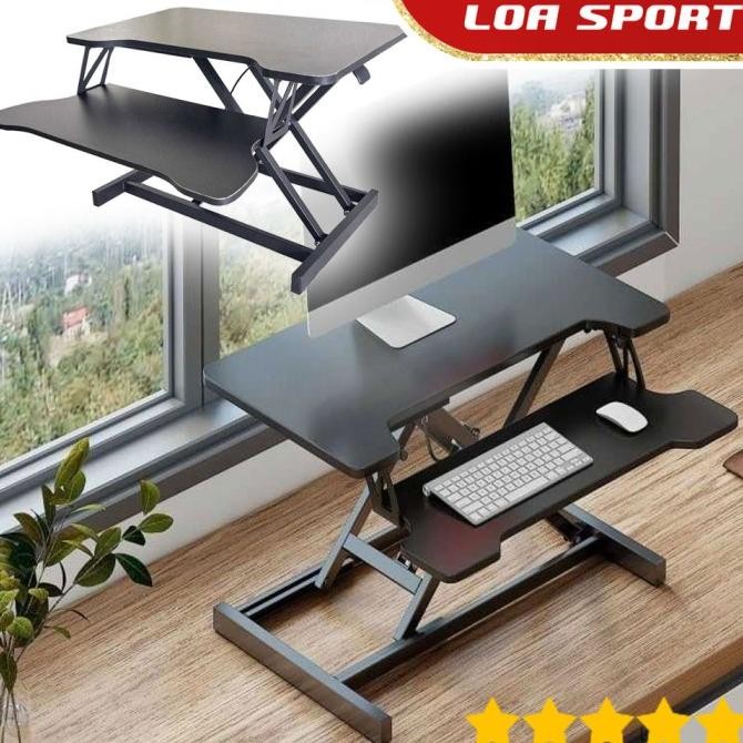 Jual Meja Komputer Laptop Lipat Hidrolik Plus Meja Keyboard Papan Mdf ...