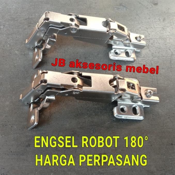 Jual ENGSEL ROBOT 180 DERAJAT / ENGSEL SENDOK BUAYA PINTU LEMARI 165 ...