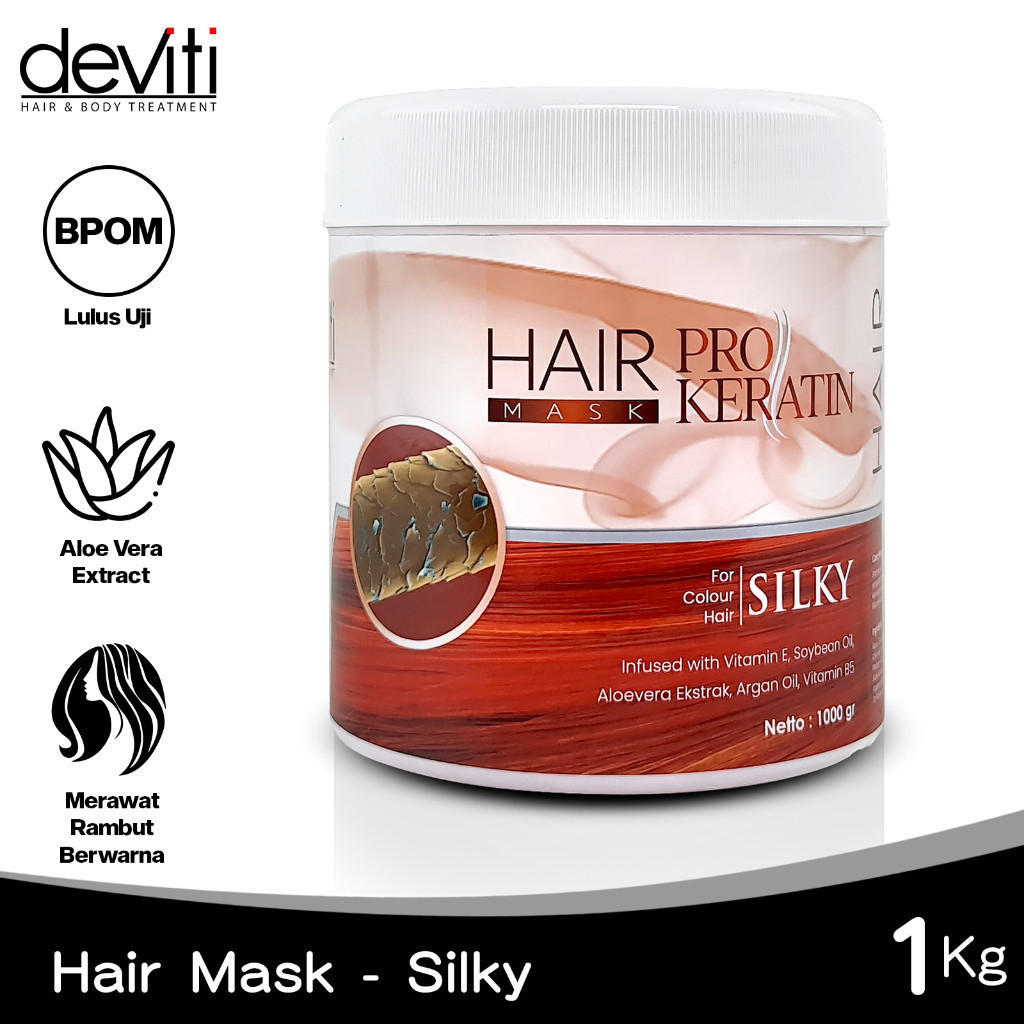 Jual deviti Hair Mask Pro Keratin 1000 Gram Masker Rambut Hair ...