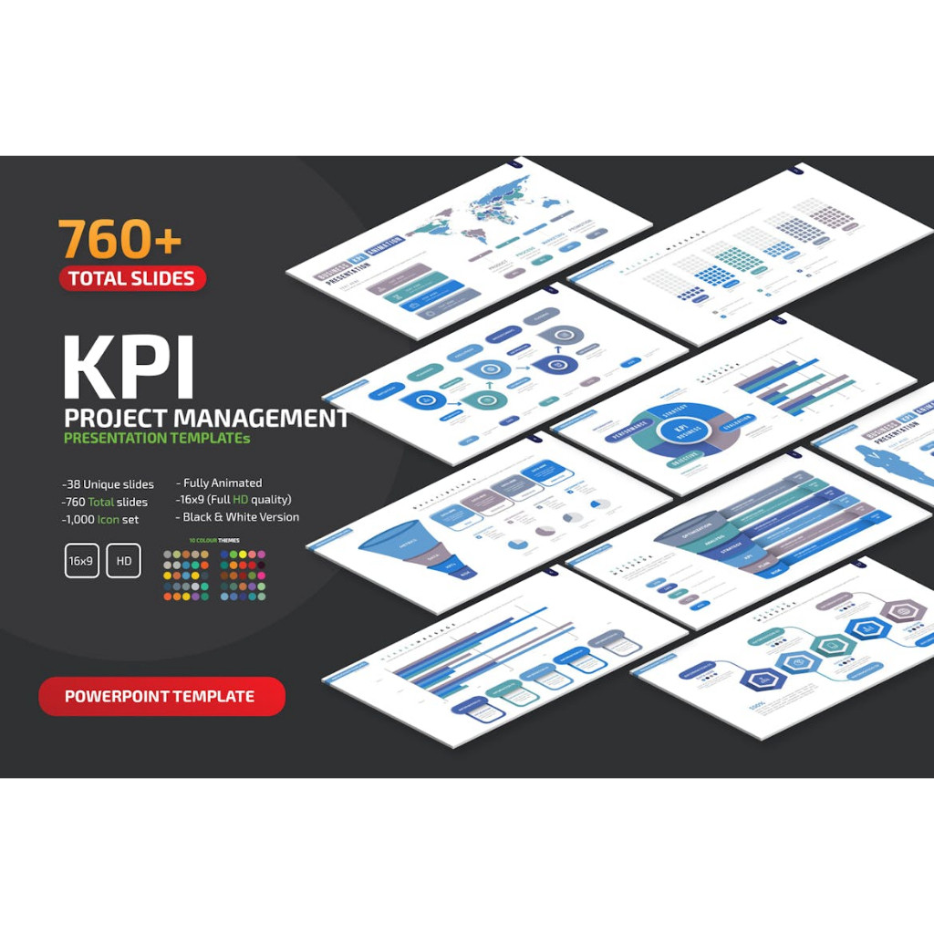 Jual 760 Slide KPI Powerpoint Presentation Templates | Shopee Indonesia