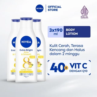NIVEA Body Lotion Extra Bright Firm & Smooth 190mL Triplepack