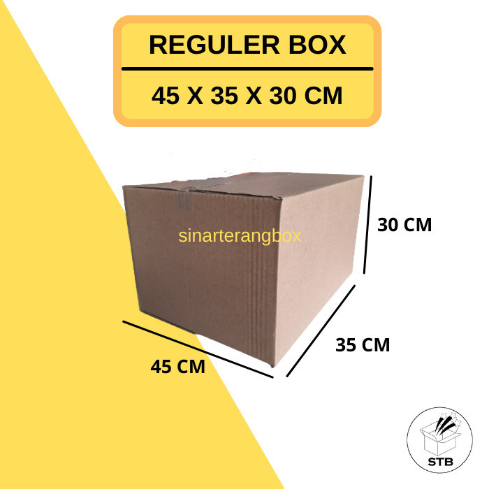 Jual 45 X 35 X 30 CM KARDUS BOX POLOS KARTON PACKING JUMBO PINDAHAN DUS ...