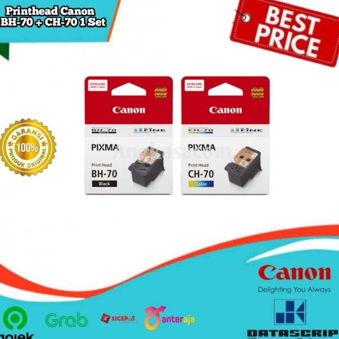 Jual Printhead Canon BH-70 Black + CH-70 Color 1 Set Original Cartridge ...