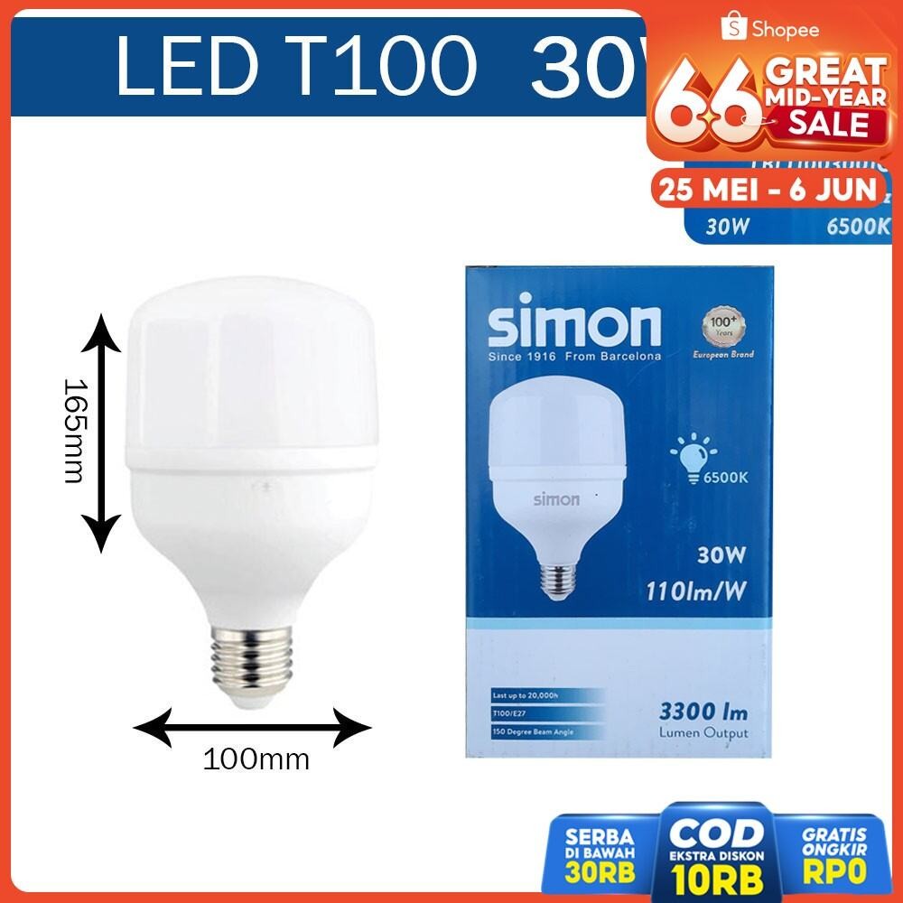 Jual Lampu Bohlam LED Merek Asli SIMON High Power Edition 30W 40W 50W ...