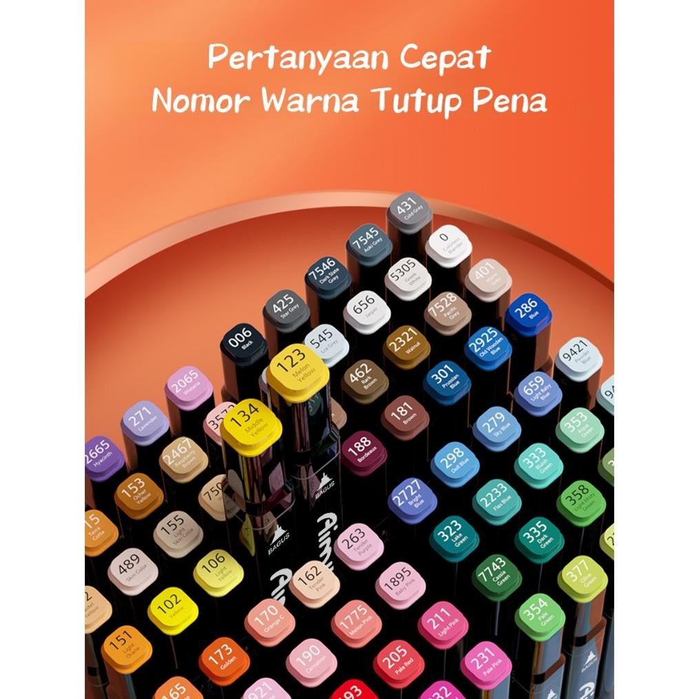 Jual Aimilo - Spidol Warna Warni 1 Set Sketch Marker 2 Tip Touch Marker ...