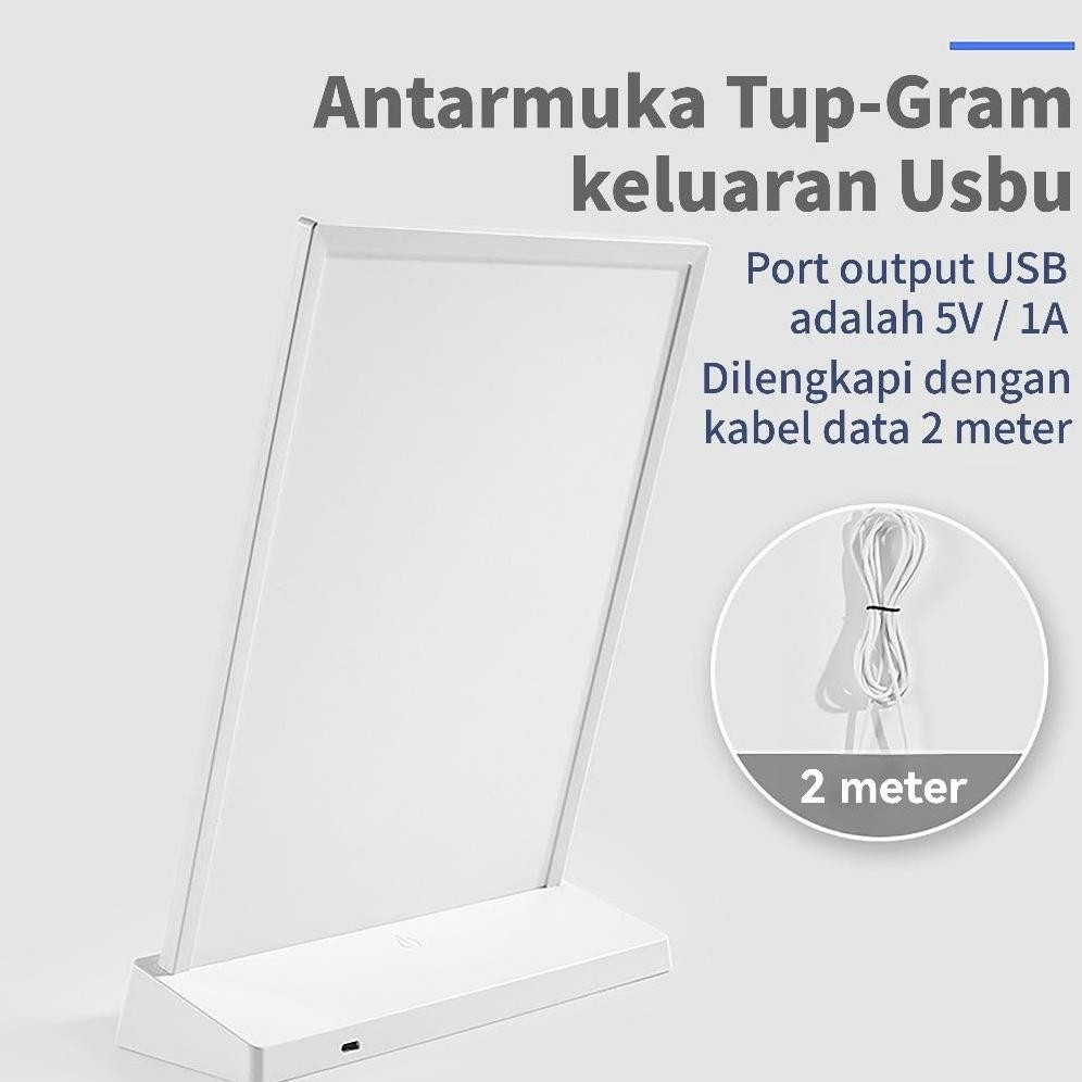 Jual Frame Bingkai Display Poster LED Lampu Akrilik LED Menu Display ...