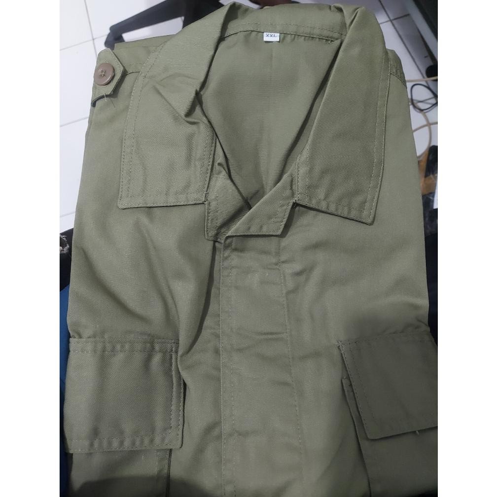 Jual SY Kain Ripstop Kotak Hijau Olive/Pol PP/Brimob Merk America ...