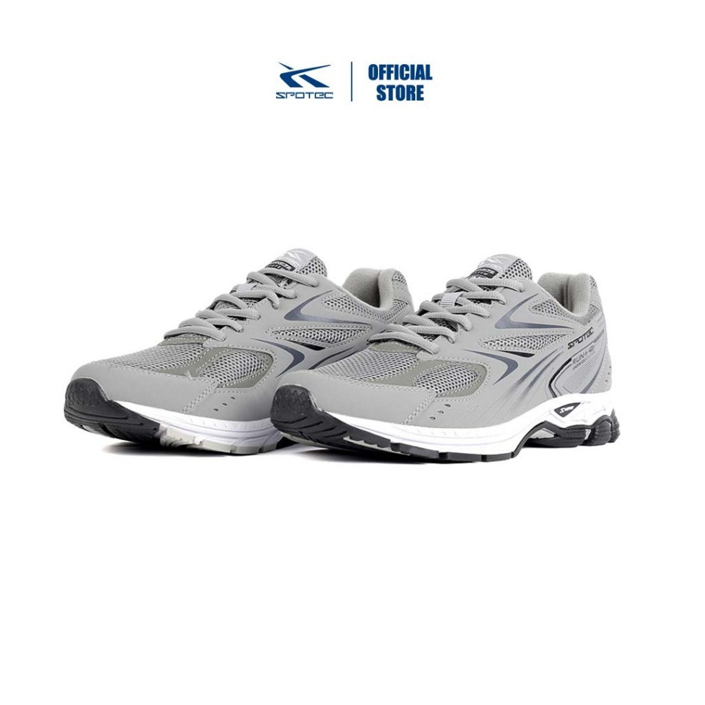 Jual SPOTEC Running Glade Sepatu Olahraga Lari Pria Wanita - Abu Putih ...