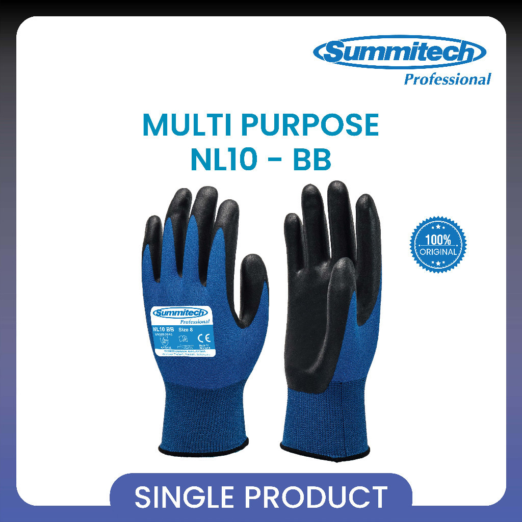 Jual Summitech Sarung Tangan Serbaguna Bangunan/Anti Slip, Tahan Abrasi ...
