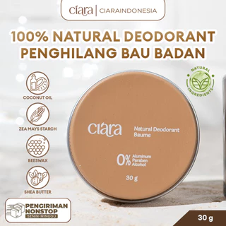 Ciara Natural Deodorant 30 Gr - Penghilang Bau Badan Dan Ketiak Natural Anti Odor Alami
