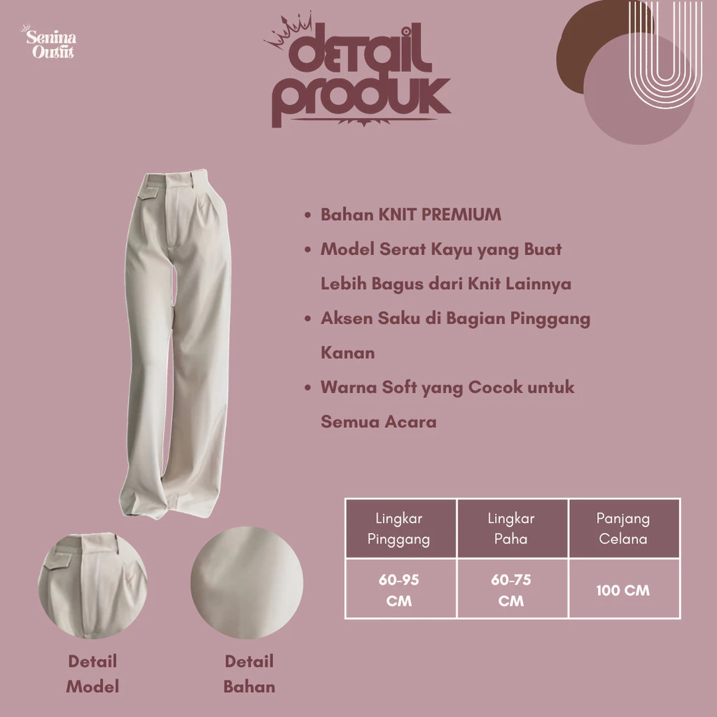 Foto 5 One Set 3 in 1 Korean Style ( Blouse Rajut - Oro Pants - Jilbab ) Setelan Wanita Kekinian - SO63 | 016