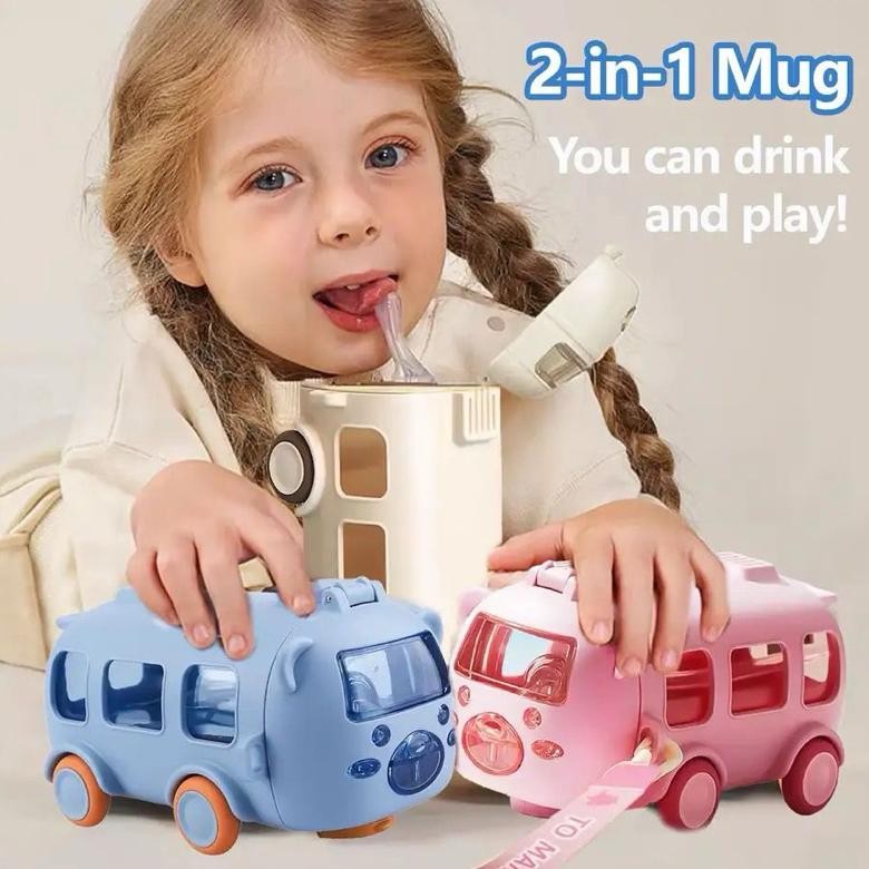 Jual (Terbaru) Botol Minum Bentuk Mini Bus 500ml / Botol Air Bentuk ...