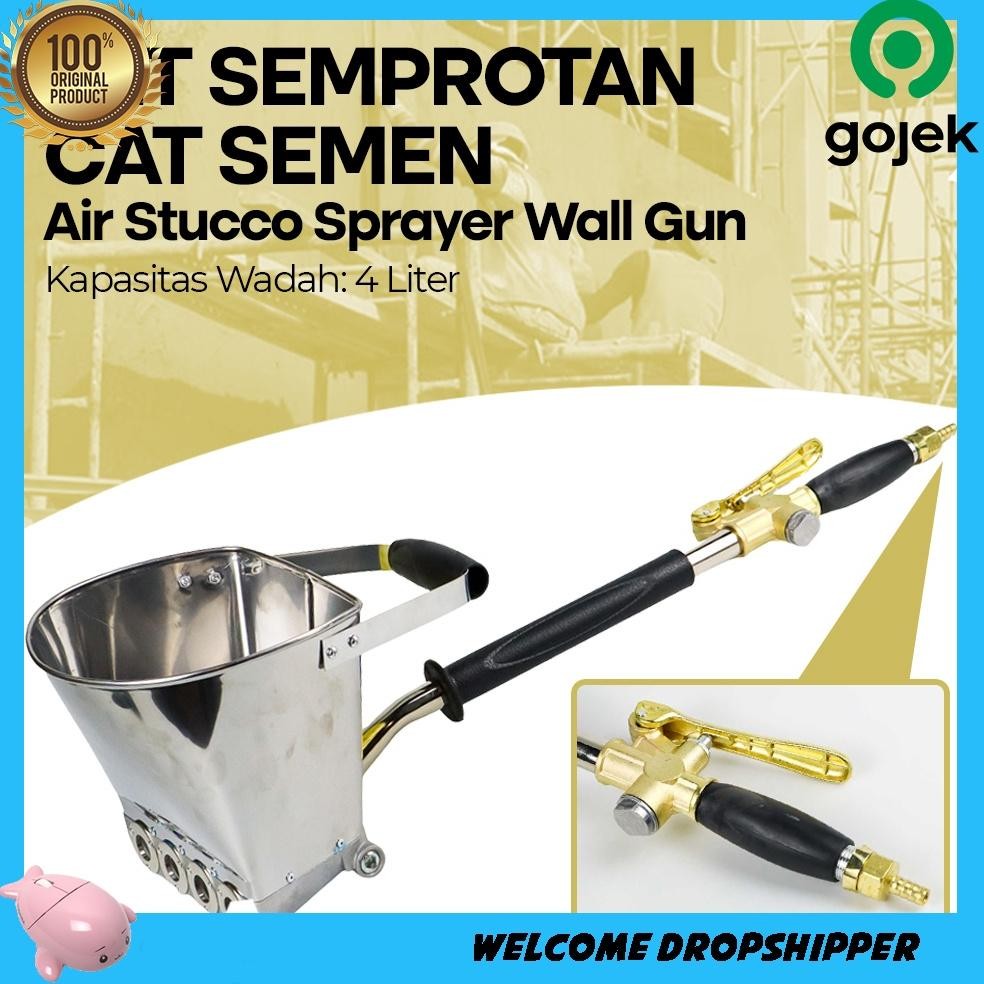 Jual Rinicane Set Semprotan Cat Semen Air Stucco Sprayer Wall Gun - PIS ...