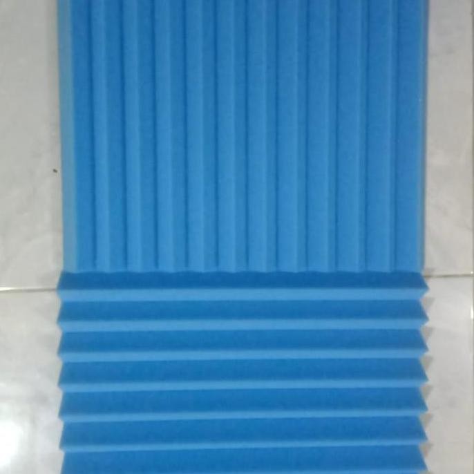 Jual ready busa peredam suara ruangan motif zigzag biru ukuran 1x1 ...