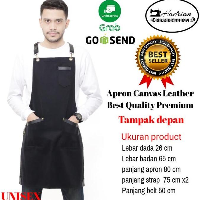Jual Apron Barista Canvas /Denim (Hitam) | Shopee Indonesia