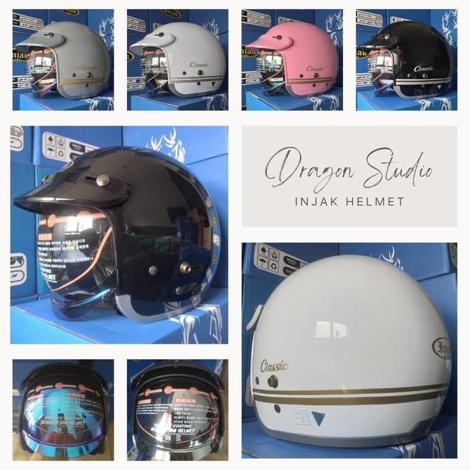 Jual HELM INJAK KACA DALAM 006 (ORIGINAL) | Shopee Indonesia