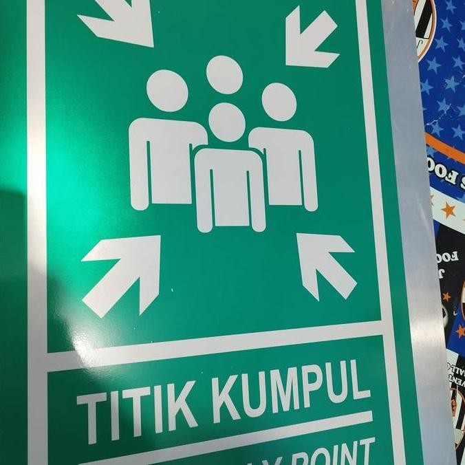 Jual Plat Rambu Titik Kumpul Ukuran 4060Cm Kualitas Terbaik Harga ...