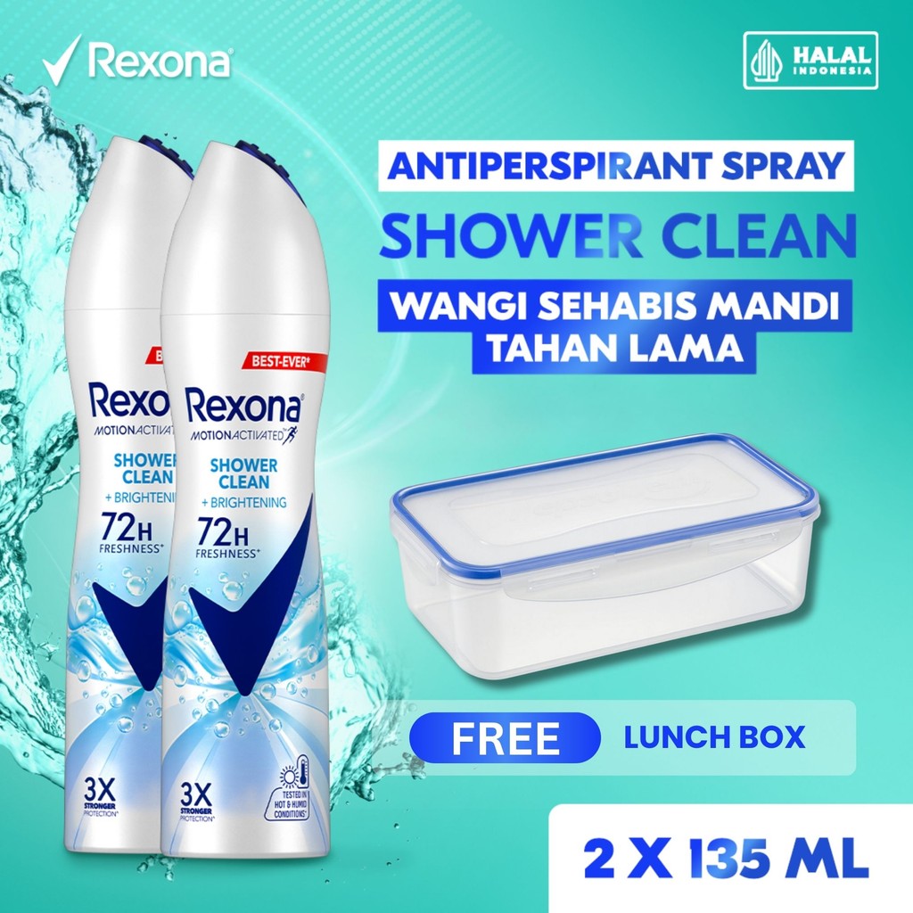 Jual Buy 2 Rexona Women Antiperspirant Aerosol Deodorant Spray Shower ...