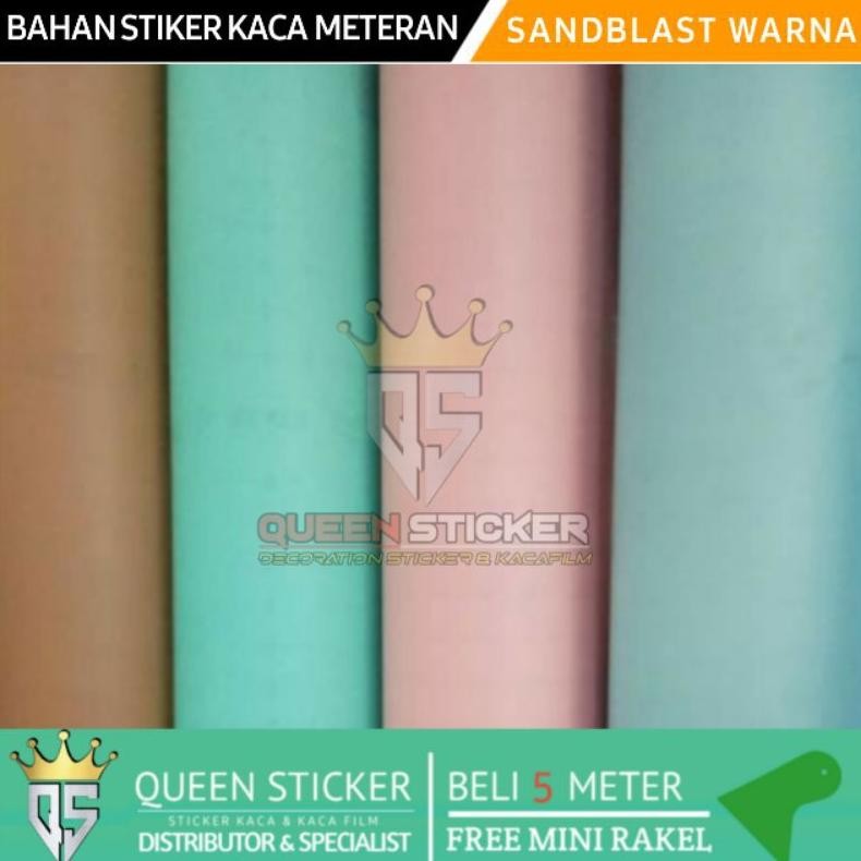 Jual ACM - Sticker Kaca Jendela Sanblast Polos Warna Bahan Meteran ...