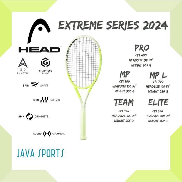 Jual RPS Raket Tenis Head Extreme PRO MP MPL TEAM ELITE 2024 Original ...