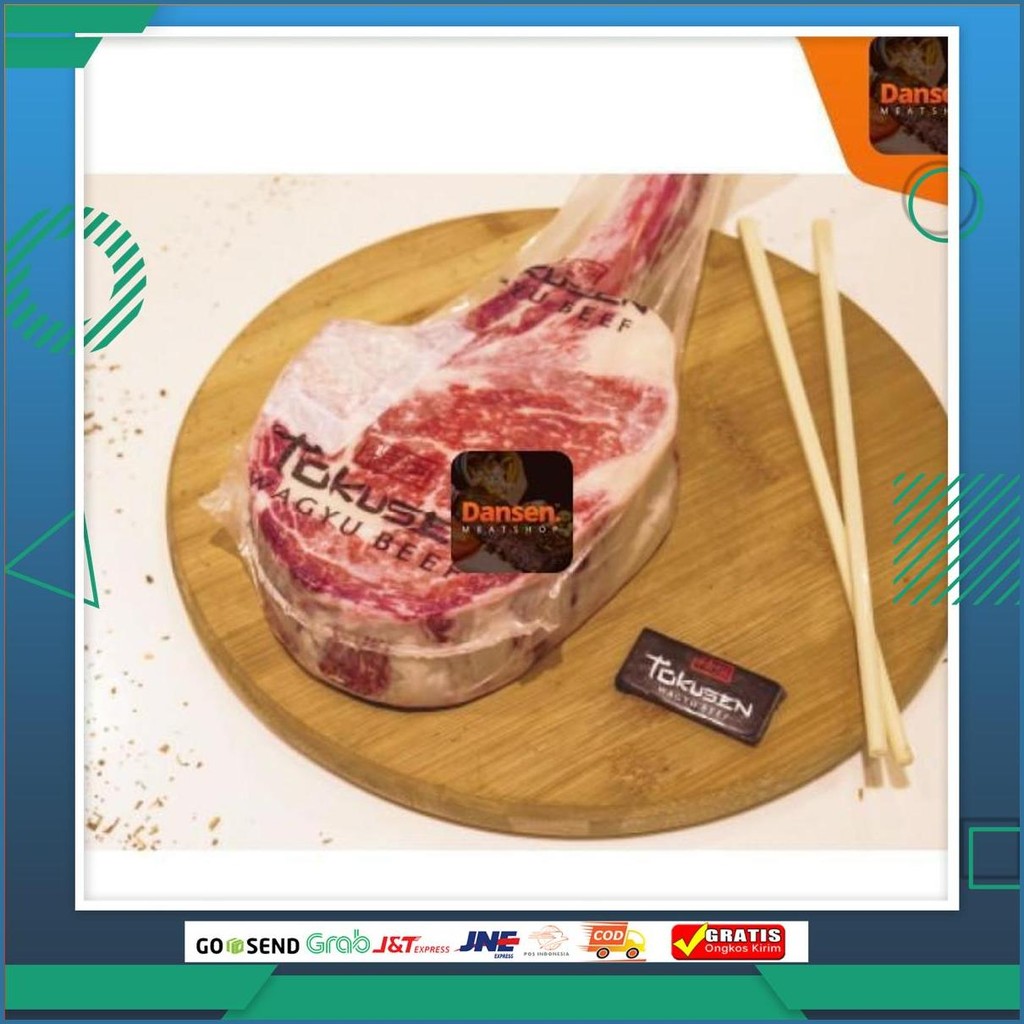 Jual Tokusen Wagyu Tomahawk Op Rib Beef Ribs Mb 4-5 Sameday | Shopee ...