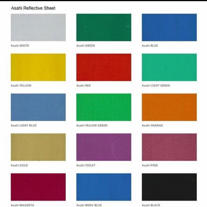 Jual stiker sticker reflective asahi 2