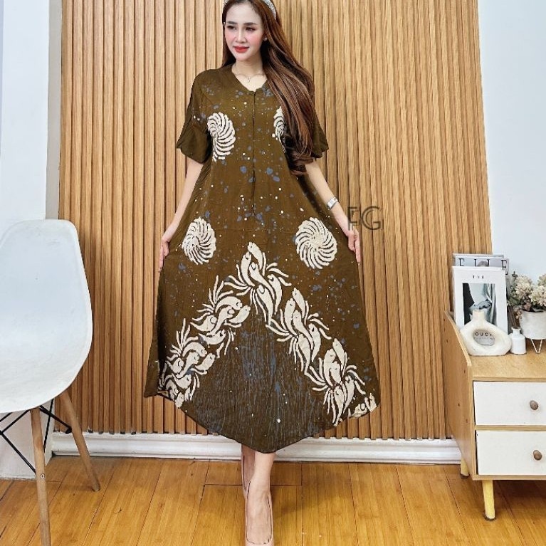 Daster Twill Rayon Super Lengan Pendek