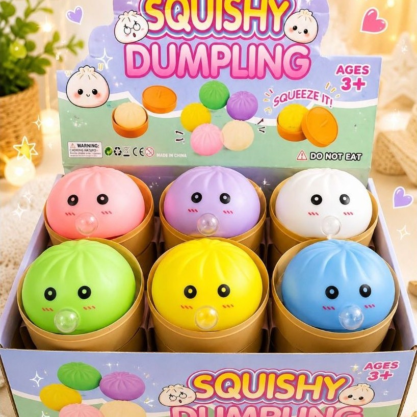 Jual Mainan Squishy dumpling Bubble Gum Bun Siopao - Stress Relief ...