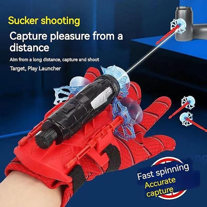 Jual STL Spiderman glove toys that can launch,Spiderman Web shooter ...