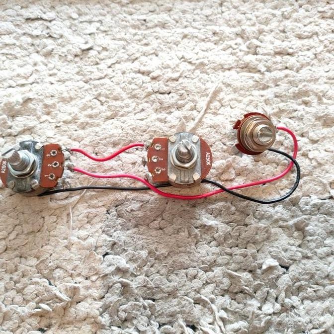 Jual Wiring Set Harnes Prewired Model Fender P Bass Standard Potensio
