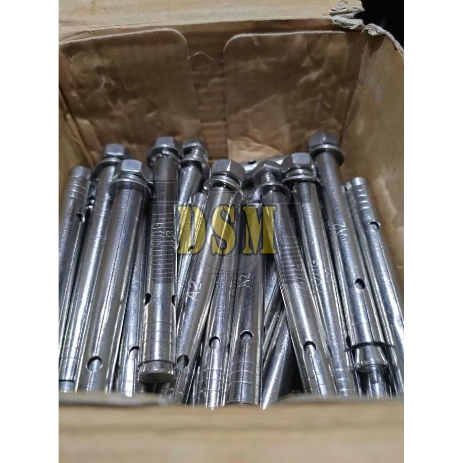 Jual New SS 304 / Dynabolt Stainless M12x60 / Dinabolt M12 / Sleeve ...