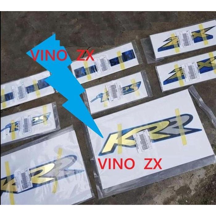 Jual Stiker Sticker Striping Stripping Decal Set Krr Zx 150 Biru Cbu ...