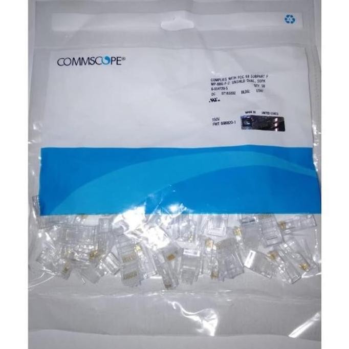 Jual Connector RJ45 Commscope CAT5 ( 50 pcs ) | Shopee Indonesia