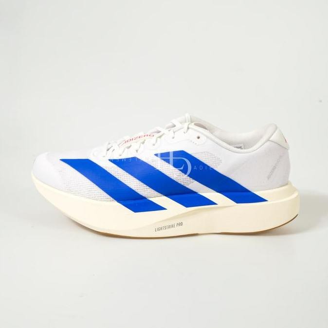 Jual Adidas Adizero Evo Sl Men Running Shoes White Royal Blue Js4494 ...